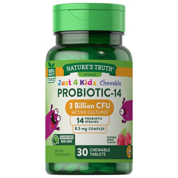 Nature'S Truth Just 4 Kidz Chewable Probiotic 3 Billion