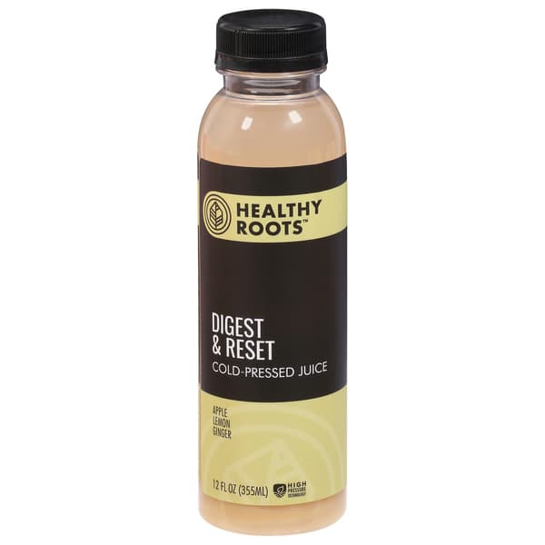 Healthy Roots Digest & Reset Apple Lemon Ginger Cold-Pressed Juice
