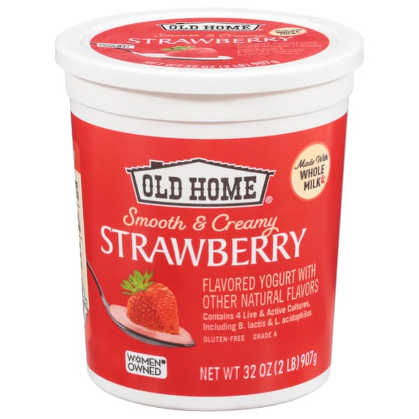 Old Home Smooth & Creamy Strawberry Flavored Yogurt