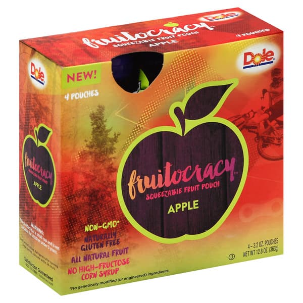 Dole Fruit Pouch Squeezable Apple