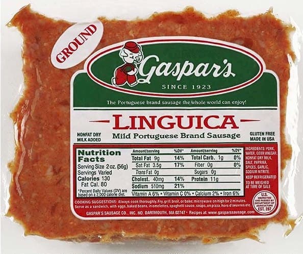 Gaspar'S Linguica Mild Portuguese Brand Sausage