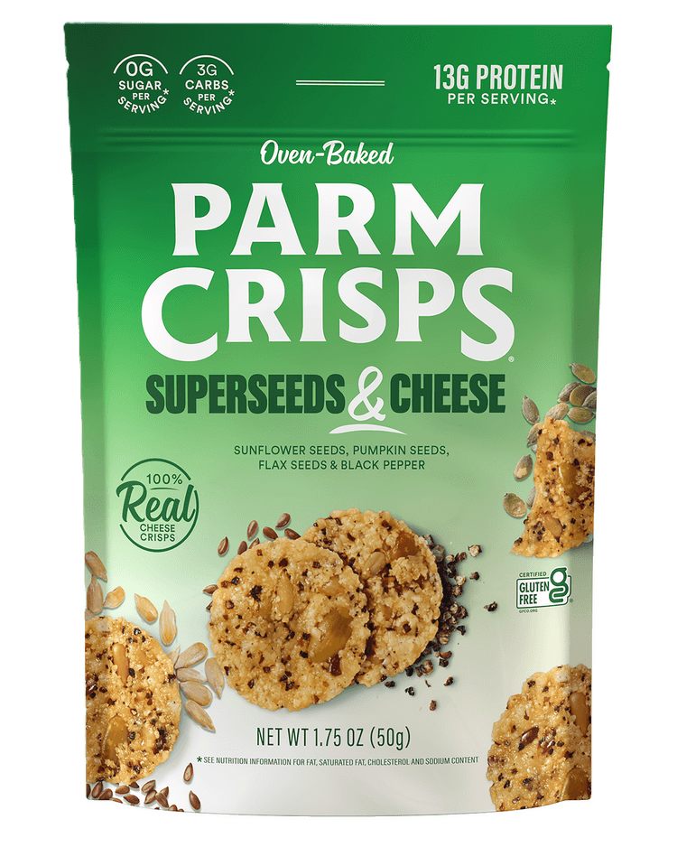 Oven-Baked Parm Crisps Superseeds & Cheese