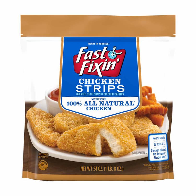 Fast Fixin Chicken Breast Strips Made With White Meat