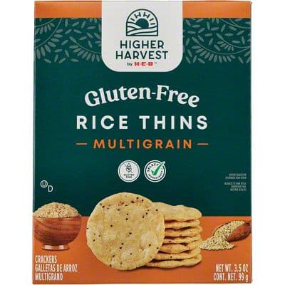 Higher Harvest By H-E-B Gluten Free Multigrain Rice Thins Crackers