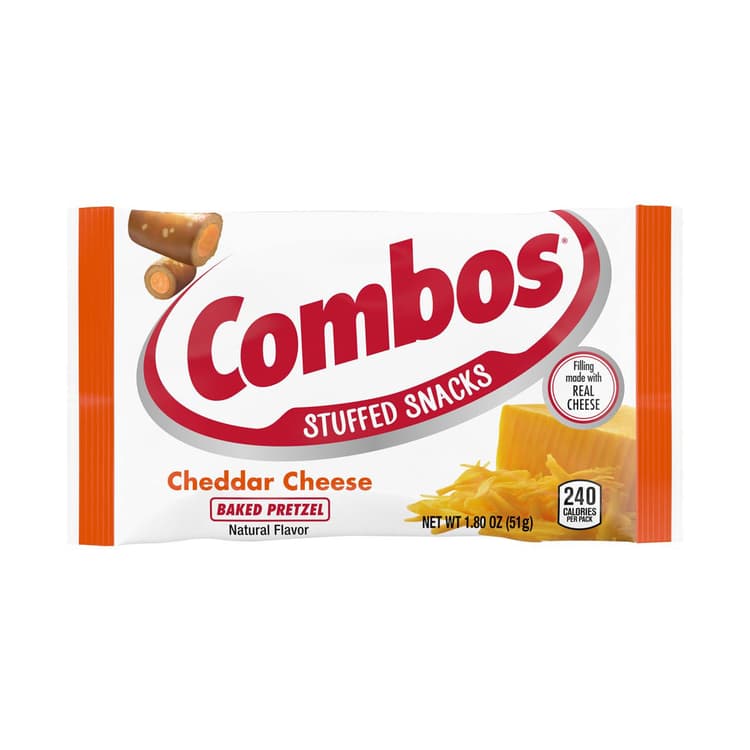 Combos Baked Pretzel, Cheddar Cheese, Stuffed Snacks