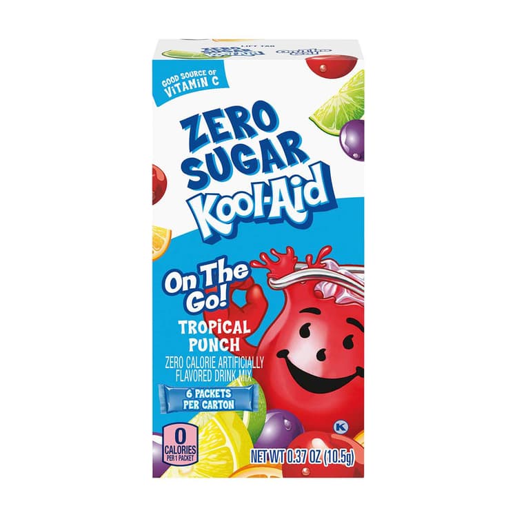 Kool-Aid On The Go! Zero Sugar Tropical Punch Drink Mix