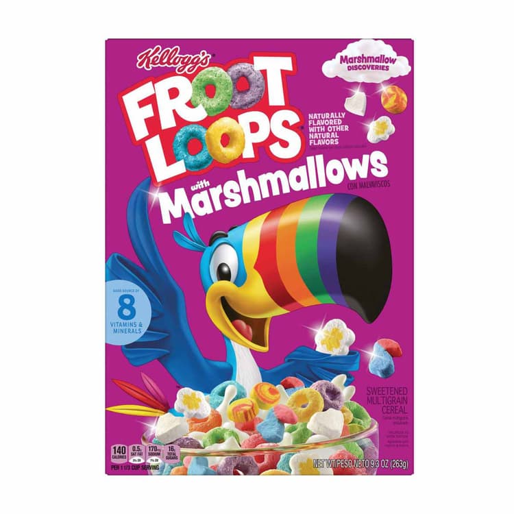 Froot Loops, Cereal, With Fruity Shaped Marshmallows