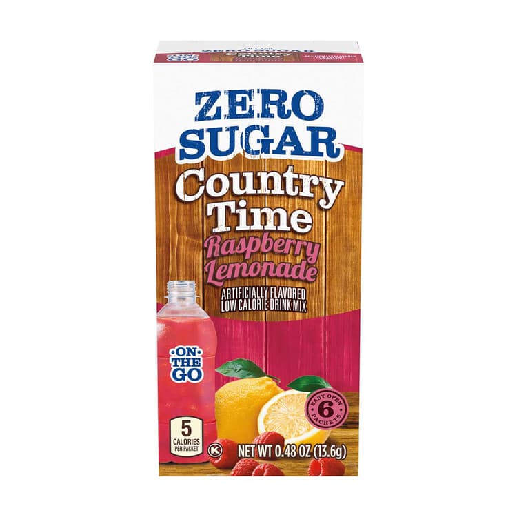 Country Time On-The-Go Zero Sugar Raspberry Lemonade Powdered Drink Mix