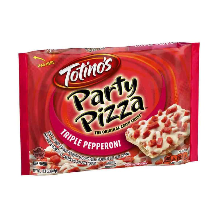 Totinos Party Pizza Pepperoni Triple