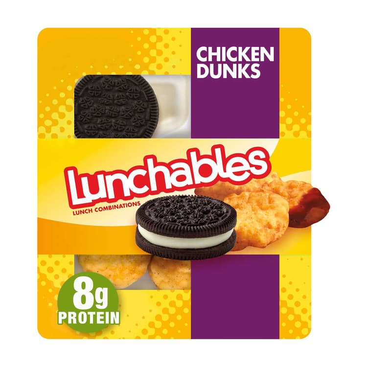Lunchables Chicken Dunks With Chocolate Creme Cookies, Tray