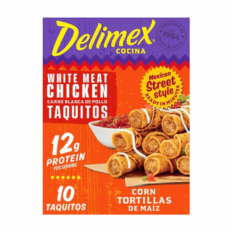 Delimex White Meat Chicken Corn Taquitos