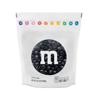 M&M'S Milk Chocolate Black Bulk Candy In Resealable Pack