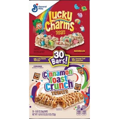 Cinnamon Toast Crunch And Lucky Charms Treat Bars, Variety Pack
