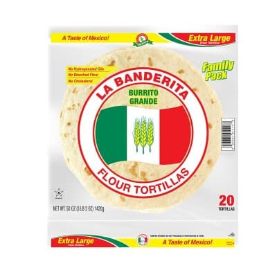 La Banderita 10" Burrito Flour Tortillas