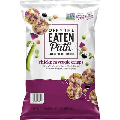 Is it Oral Allergy Syndrome Friendly? Off The Eaten Path Chickpea Veggie Crisps Rice, Chickpeas, Peas, Black Beans