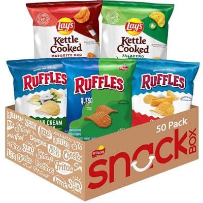 Lay'S And Ruffles Crunch Mix Variety Pack Chips