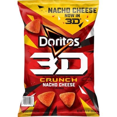 Doritos 3D Crunch Nacho Cheese Tortilla Chips
