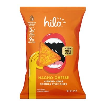 Hilo Life Almond Flour Tortilla Style Chips Nacho Cheese