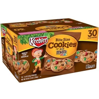 M & M Bite Size Cookies