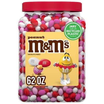 M&M'S Valentine'S Day Peanut Candy Cupid'S Mix Bulk Resealable Jar