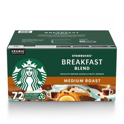 Starbucks Medium Roast K-Cups, Breakfast Blend