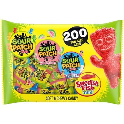Sour Patch Kids And Swedish Fish Mini Soft And Chewy Candy Variety