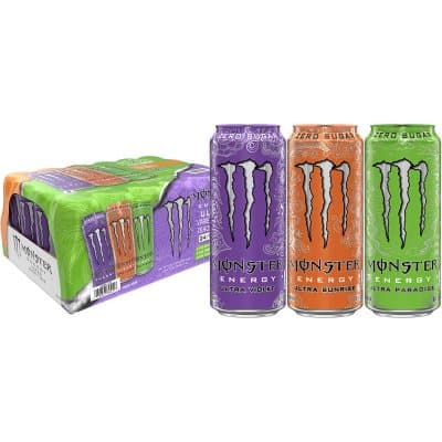 Monster Energy Ultra Variety Pack, Sunrise, Violet, Paradise (