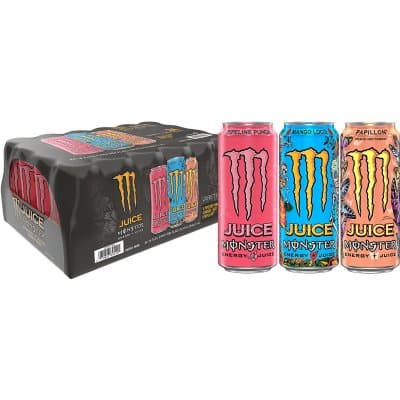 Monster Juice Variety Pack, Mango Loco, Pipeline Punch, Papillon (