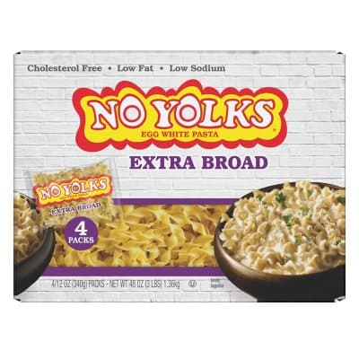 No Yolks Egg White Pasta, Extra Broad
