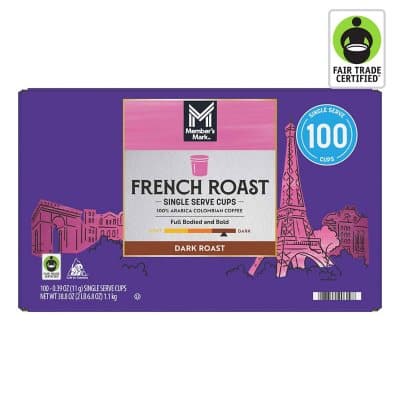 Member'S Mark Single Serve Coffee Cups, French Roast