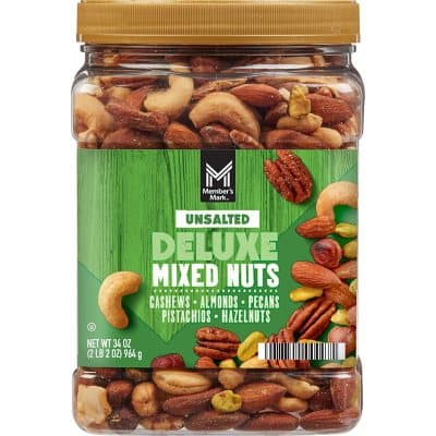 Member'S Mark Unsalted Deluxe Mixed Nuts