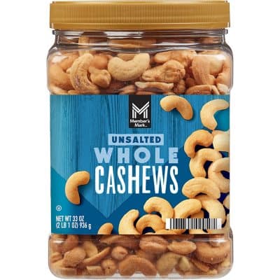 Member'S Mark Unsalted Whole Cashews