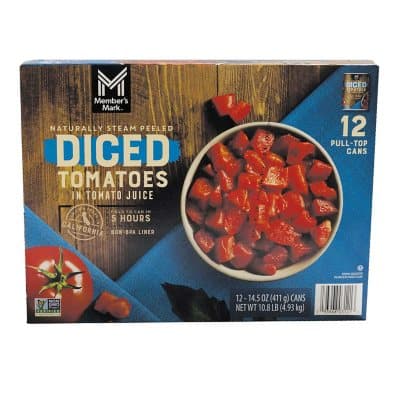 Members Mark Diced Tomatoes In Tomato Juice