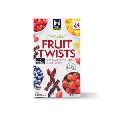 Member'S Mark Organic Fruit Twists Strawberry Mango Wildberry