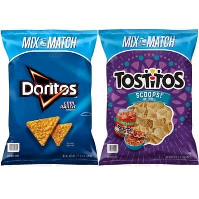 Doritos Cool Ranch And Tostitos Scoops! Tortilla Chips Bundle