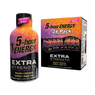 5-Hour Energy Shot, Extra Strength, Hawaiian Breeze (