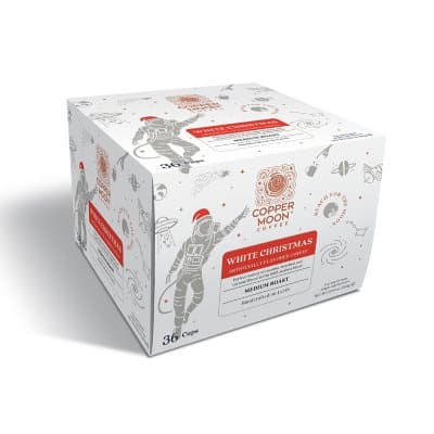 Copper Moon Coffee Single-Serve Cups, White Christmas