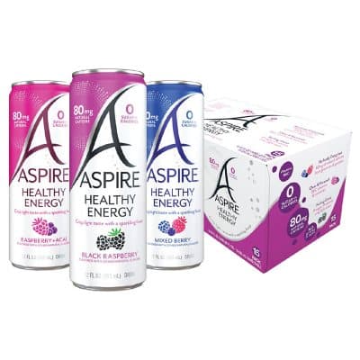 Aspire Healthy Energy Drinks Variety Pack (