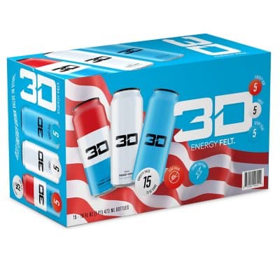 3D Energy Drinks Variety Pack (