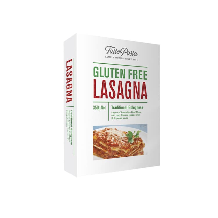 Tutto Pasta Gluten Free Lasagna Traditional Bolognese