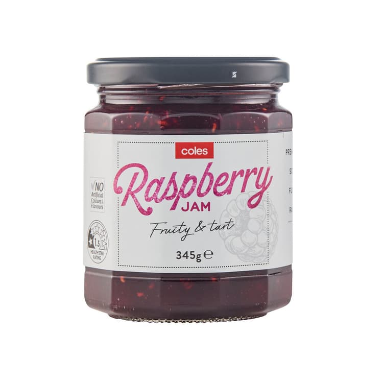 Coles Fruity & Tart Raspberry Jam