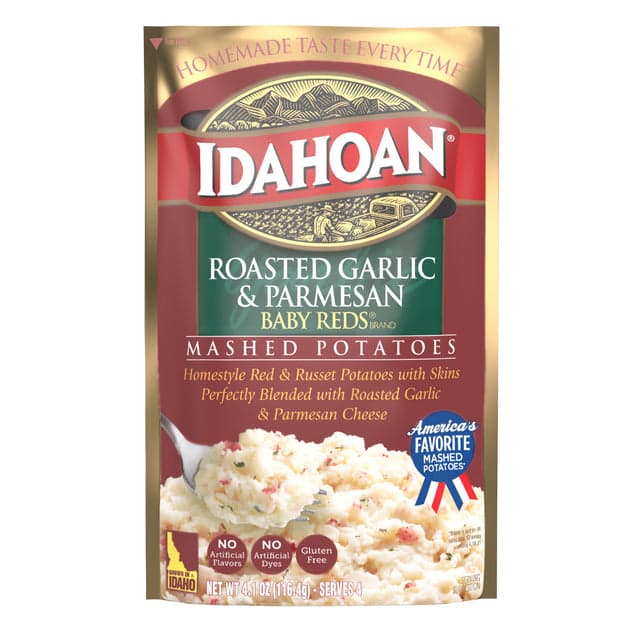 Is it Shellfish Free? Idahoan Baby Reds With Roasted Garlic & Parmesan Mashed Potatoes Pouch