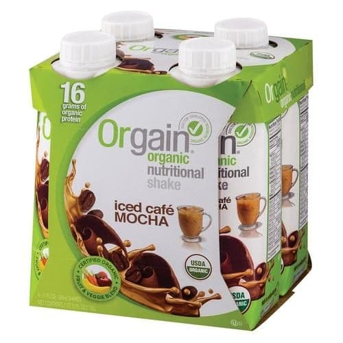 Orgain Nutritional Shake Organic Iced Cafe Mocha