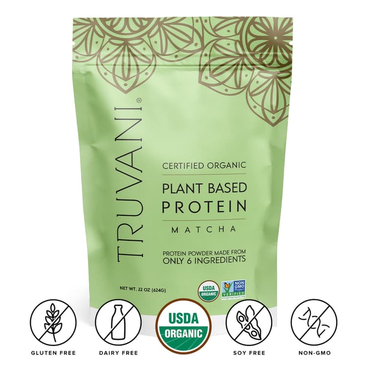 Truvani Certified Organic Plant Based Protein Matcha