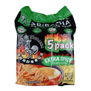 Aces Food Tuong Ot Sriracha Ramen Noodle Soup Extra Spicy
