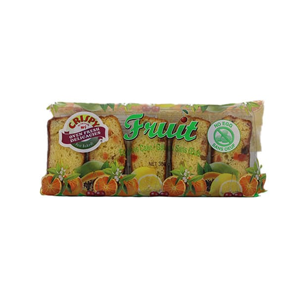 Crispy Fruit Eggless Cake