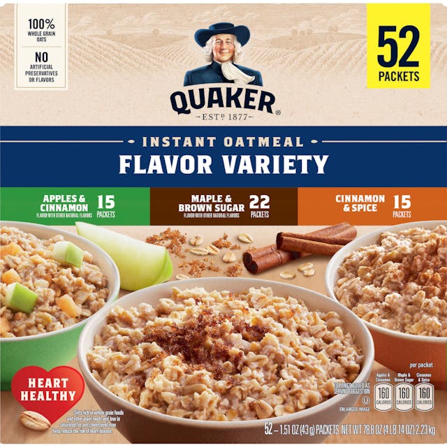 Is it Lactose Free? Quaker Flavored Instant Oatmeal Variety Pack, Packets