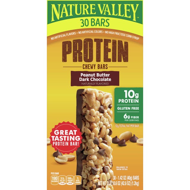Is it Low FODMAP? Nature Valley Peanut Butter Dark Chocolate Protein Chewy Bars