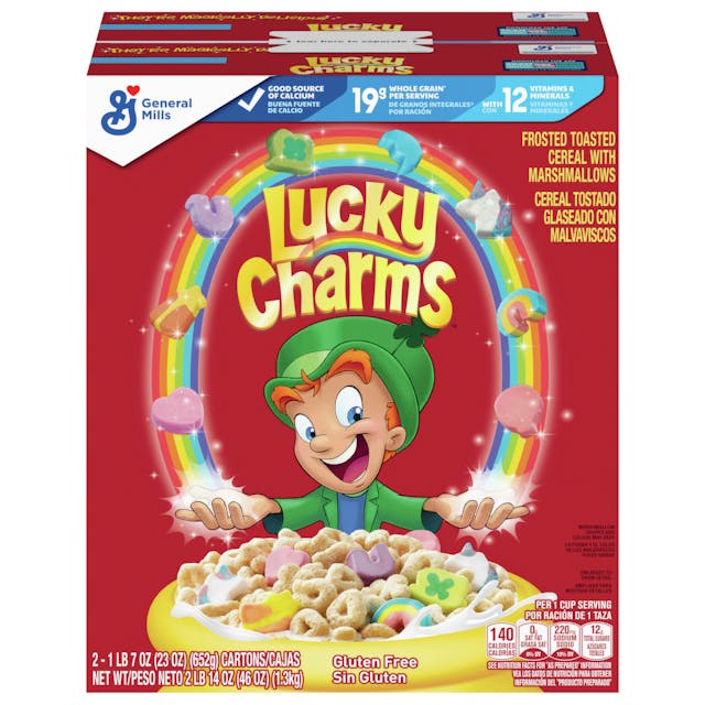 Is it Lactose Free? General Mills Lucky Charms Frosted Toasted Oat Cereal With Marshmallows