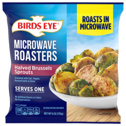 Is it Soy Free? Birds Eye Quick Roasters Halved Brussels Sprouts Vegetables